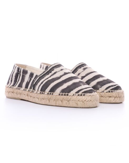 Espadrilles Anitz Tie & Dye plateforme noires