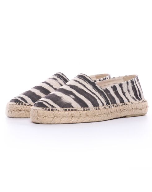 Espadrilles Anitz Tie & Dye plateforme noires