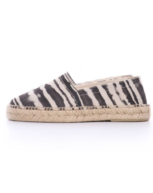Espadrilles Anitz Tie & Dye plateforme noires