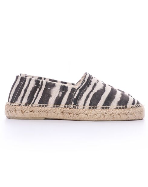 Espadrilles Anitz Tie & Dye plateforme noires