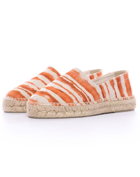 Espadrilles Anitz Tie & Dye plateforme orange