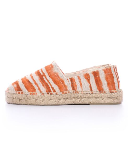 Espadrilles Anitz Tie & Dye plateforme orange