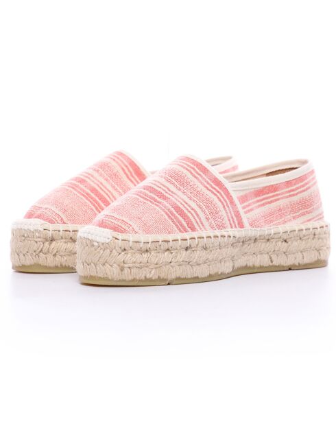 Espadrilles Aduna plateforme rouges