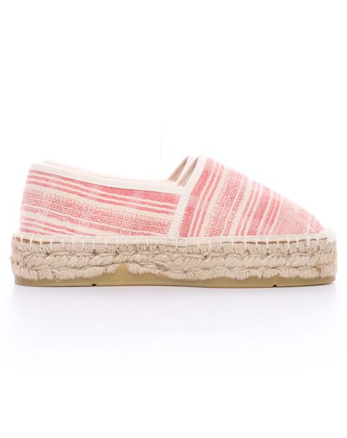 Espadrilles Aduna plateforme rouges