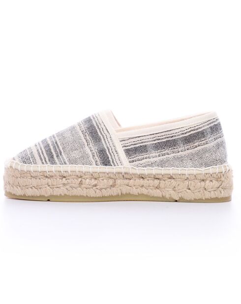 Espadrilles Aduna plateforme noires