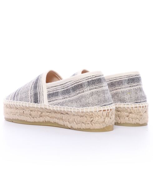 Espadrilles Aduna plateforme noires