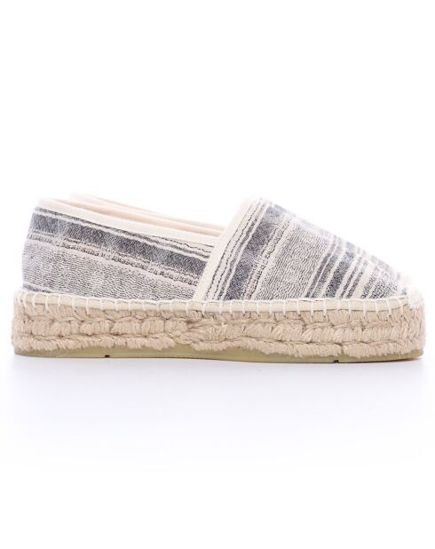 Espadrilles Aduna plateforme noires