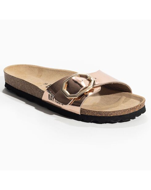 Mules Zephyr rose doré