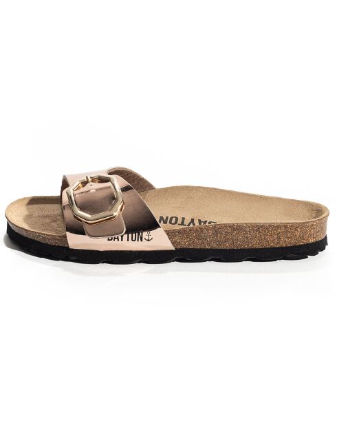 Mules Zephyr rose doré