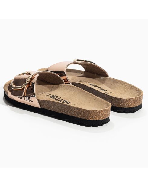 Mules Zephyr rose doré