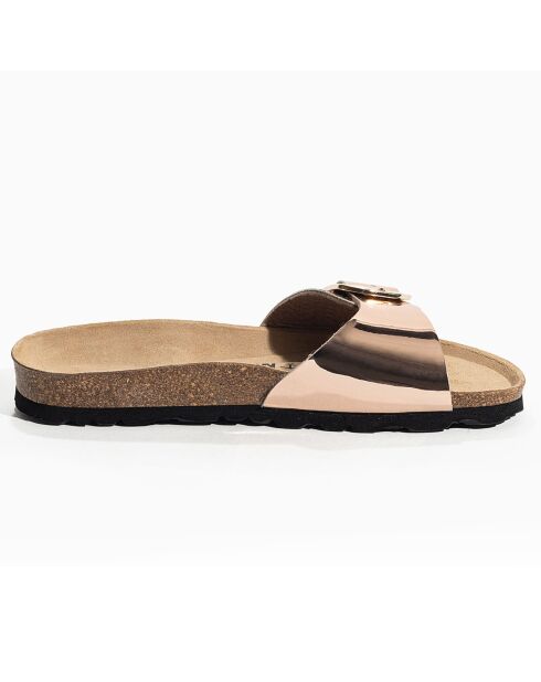 Mules Zephyr rose doré