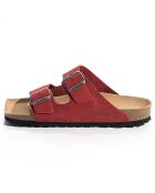 Mules en Cuir Atlas rouges
