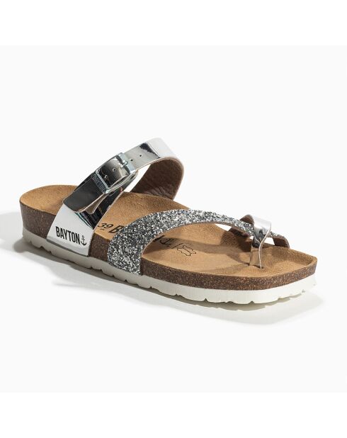 Mules Diane argentées