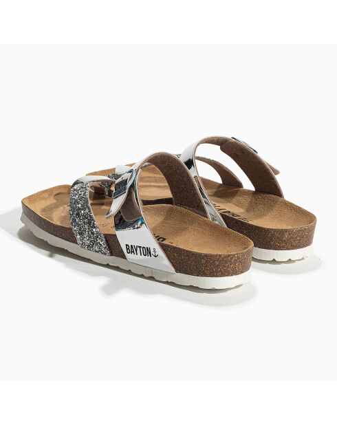 Mules Diane argentées