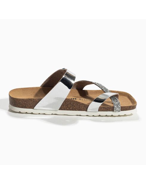 Mules Diane argentées