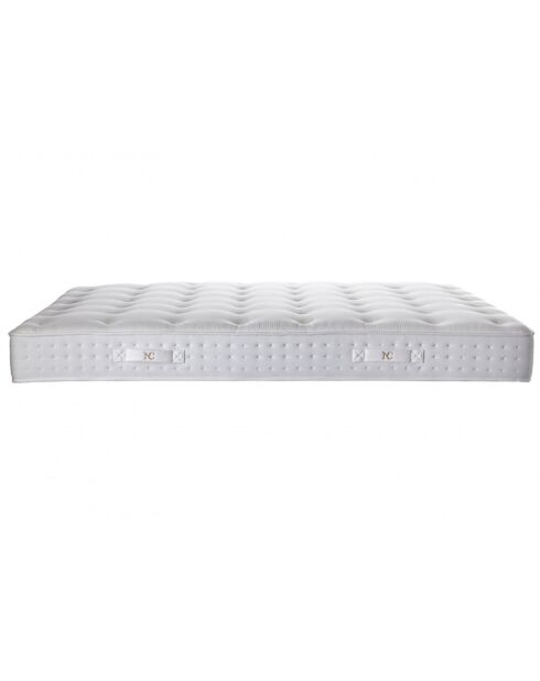 Matelas ressorts ensachés & Mémoire de forme Nova blanc - 140x190 cm