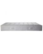 Matelas ressorts ensachés & Accueil latex Séléné blanc - 180x200 cm