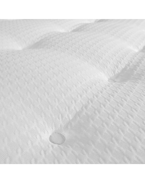 Matelas ressorts ensachés & Accueil latex Séléné blanc - 180x200 cm