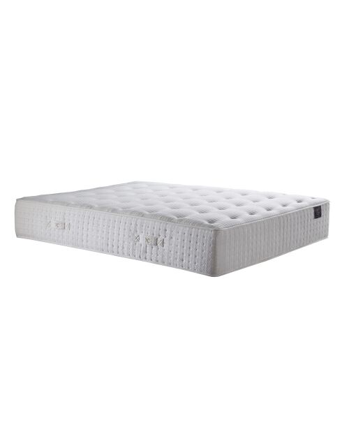 Matelas ressorts ensachés + Mémoire de forme + Latex Artémis blanc - 160x200 cm