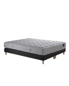 Ensemble 2 Sommiers + Matelas Nova ressorts ensachés Mémoire de forme anthracite - 180x200 cm