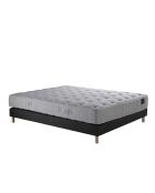 Ensemble Sommier + Matelas Nova ressorts ensachés Mémoire de forme anthracite - 140x190 cm