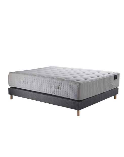 Ensemble Matelas Artémis + sommier Crépuscule gris souris - 140x190 cm