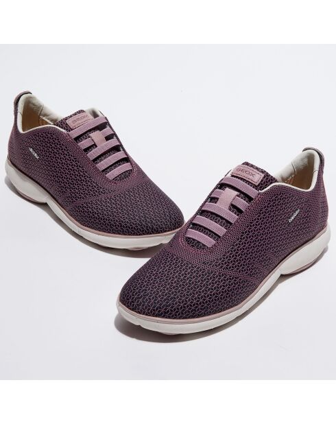 Baskets slip-on Nebula légères noir/rose