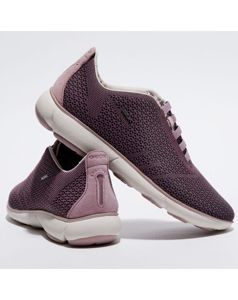 Baskets slip-on Nebula légères noir/rose