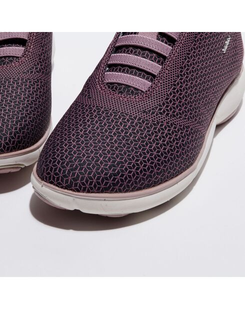 Baskets slip-on Nebula légères noir/rose
