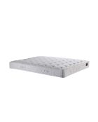 Ensemble Matelas latex naturel Clarté + tête de lit capitonnée gris éléphant - 140x190 cm