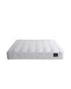 Ensemble Matelas latex naturel Clarté + tête de lit capitonnée gris éléphant - 140x190 cm
