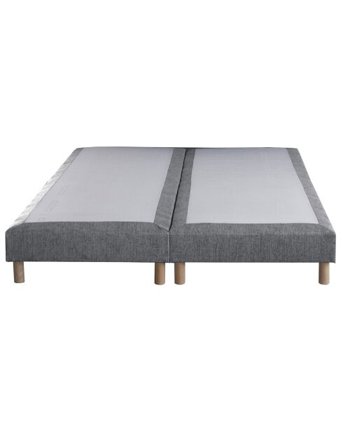 Sommier tapissier Crépuscule gris souris - 160x200 cm