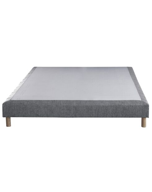 Sommier tapissier Crépuscule gris souris - 140x190 cm