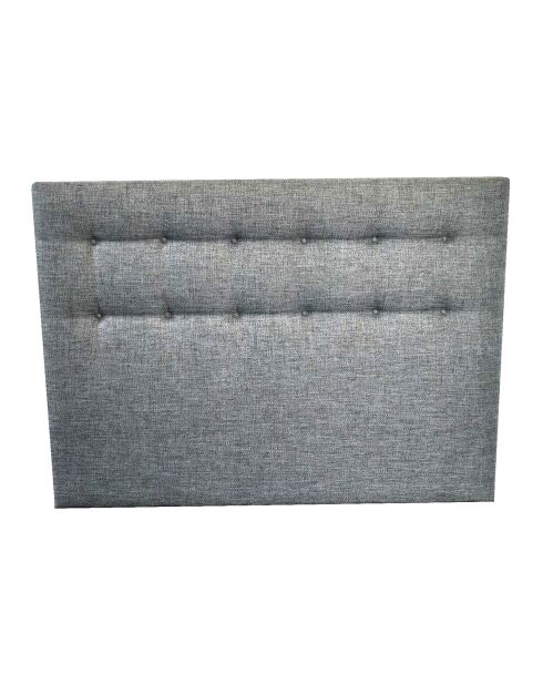 Tête de lit capitonnée Crépuscule gris souris - 140 cm