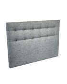 Tête de lit capitonnée Crépuscule gris souris - 160 cm