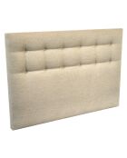 Tête de lit capitonnée Symbiose beige - 140 cm