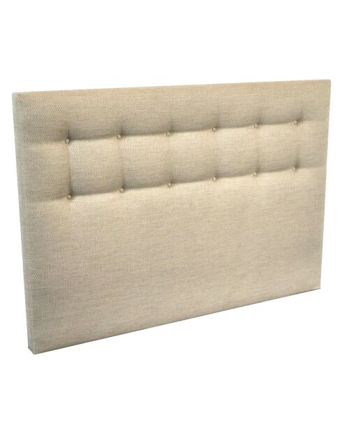 Tête de lit capitonnée Symbiose beige - 140 cm