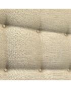 Tête de lit capitonnée Symbiose beige - 140 cm