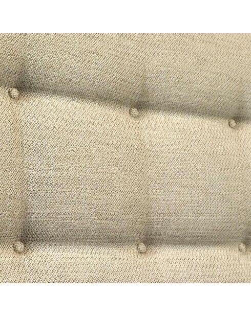 Tête de lit capitonnée Symbiose beige - 140 cm