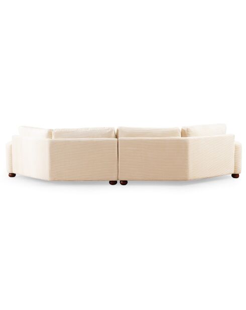 Canapé 4 places d'angle droit River beige - 330x105x90 cm