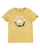 T-Shirt en Coton à manches courtes Logo rond jaune
