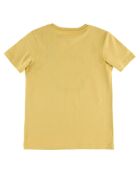 T-Shirt en Coton à manches courtes Logo rond jaune