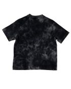 T-Shirt en Coton à manches courtes Tie & dye noir