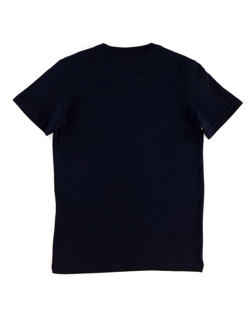 T-Shirt en Coton à manches courtes Logo Vague bleu nuit