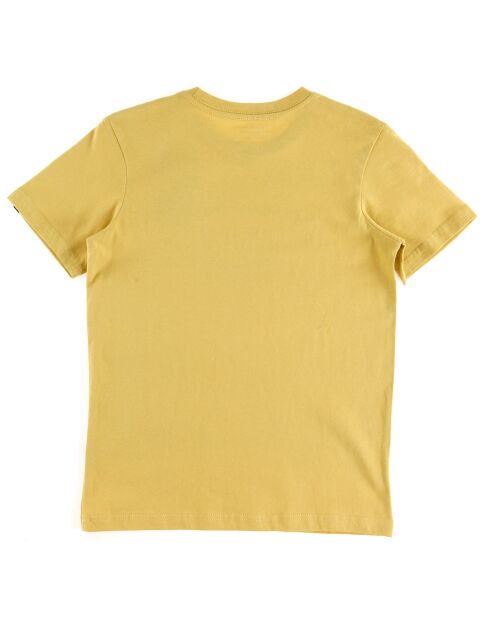 T-Shirt en Coton à manches courtes Logo ovale jaune