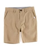 Short Chino en Sergé de Coton beige