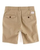 Short Chino en Sergé de Coton beige