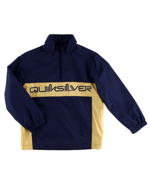 Coupe-Vent bicolore Windbreaker bleu marine/jaune