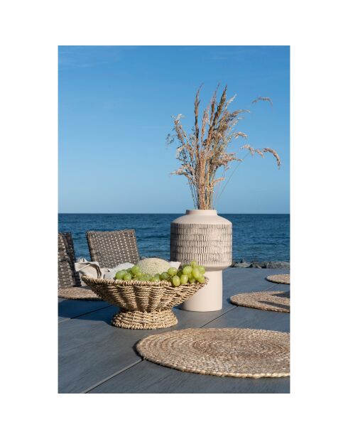 Plateau de service Pruna naturel - 30x30x11 cm