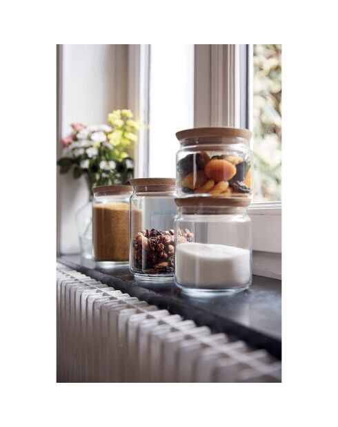 Pure Jar Durchsichtiges Holzglas - 50 cl